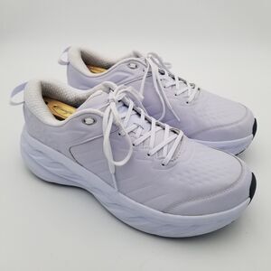 Hoka One One Bondi SR Sneakers Shoes White Men's Size 12 M Oil/Slip Resistant